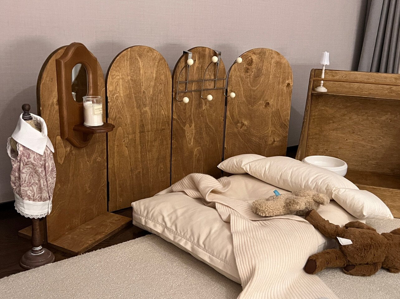 OU Pet Screen & Danish Bed Set