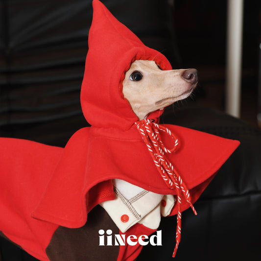 Cute Red Cape Cosplay Hat for Dogs & Cats