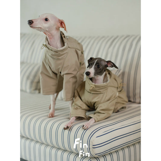 Waterproof Quilted Warm Four-Legged Dog Coat