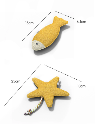Loofah Seafood Gift Set Cat Toy