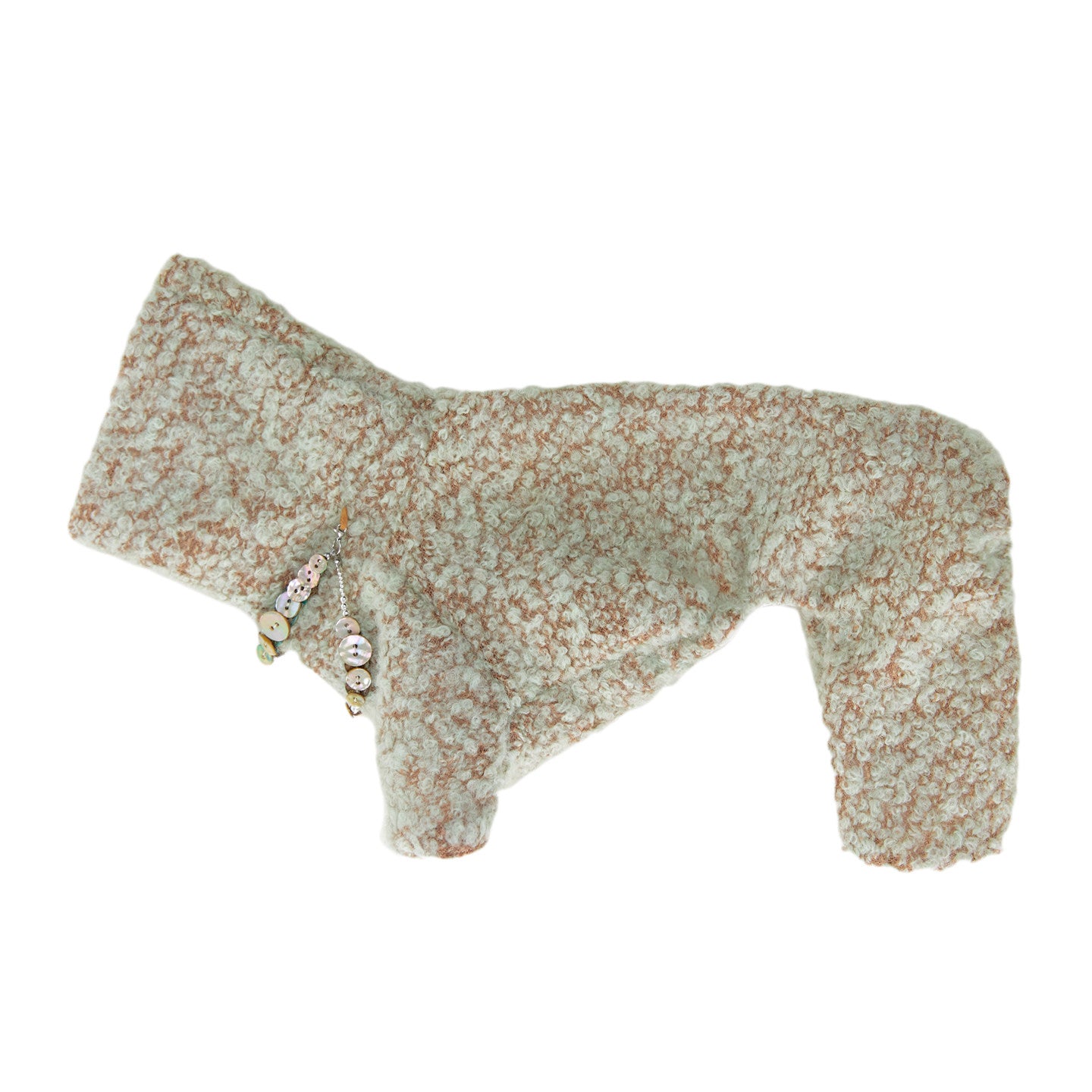 Wool Dog Turtleneck Jumpsuit