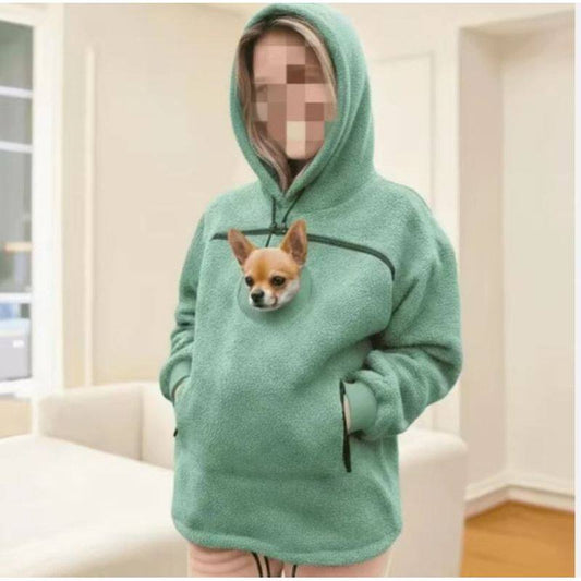 Human-Pet 2-in-1 Hooded Thick Sweatshirt