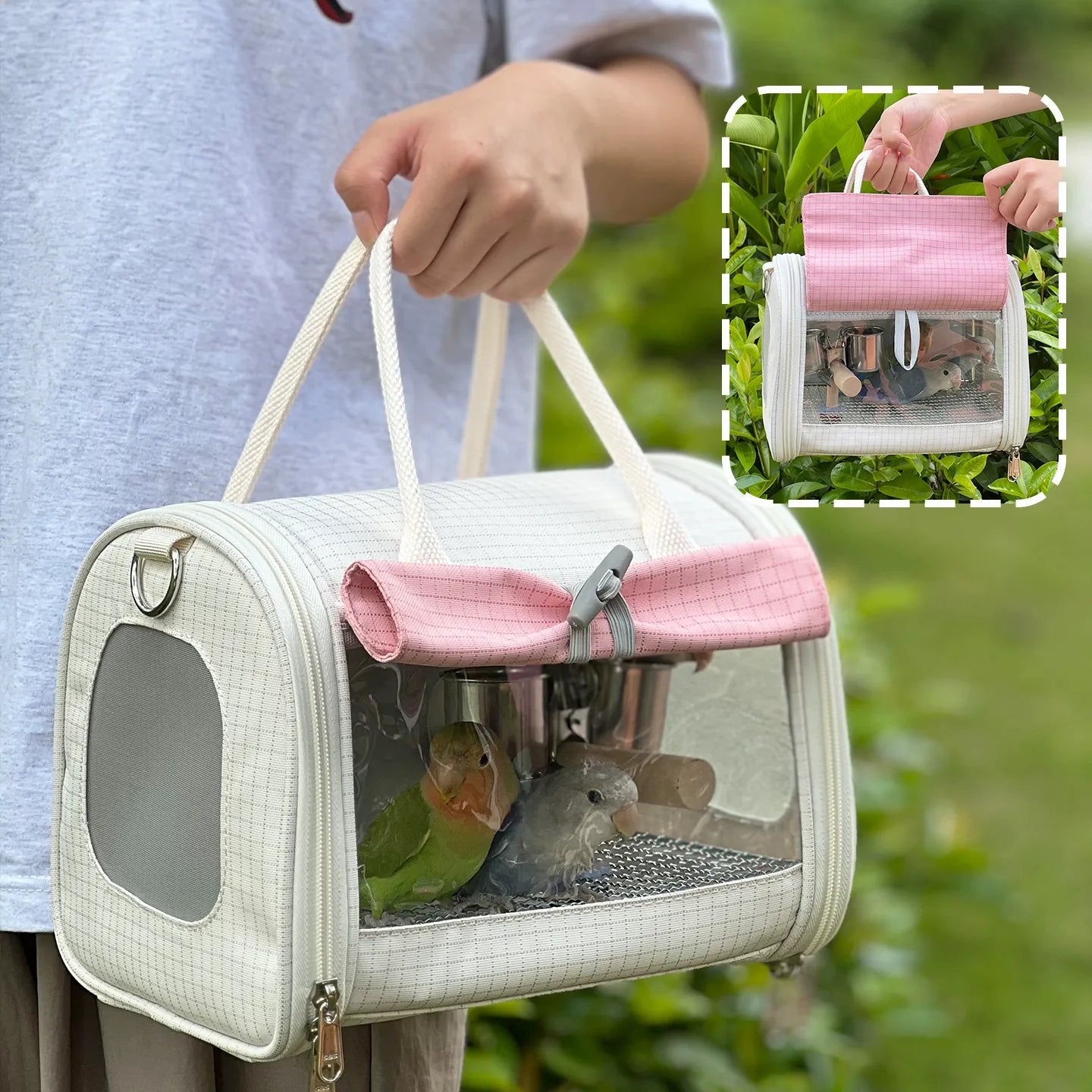 Multi-Use Parrot Travel Carrier