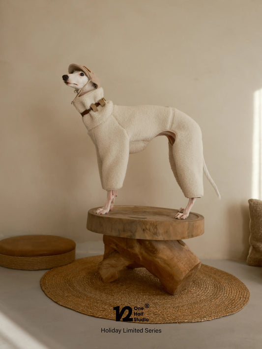 Shearling fleece four-leg dog onesie photo 1