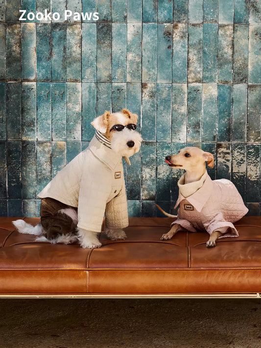 Biscuit texture dog jacket photo 1
