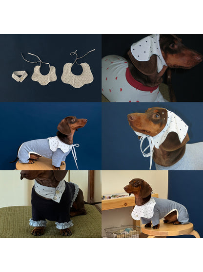 POXFFEE Polka Dot Dog Bandana