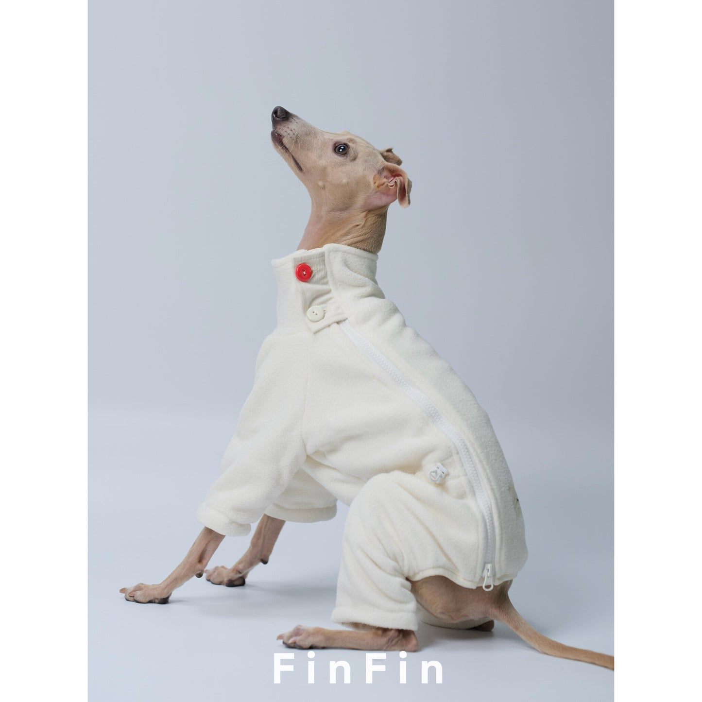 Reversible Fleece and Corduroy Dog Onesie