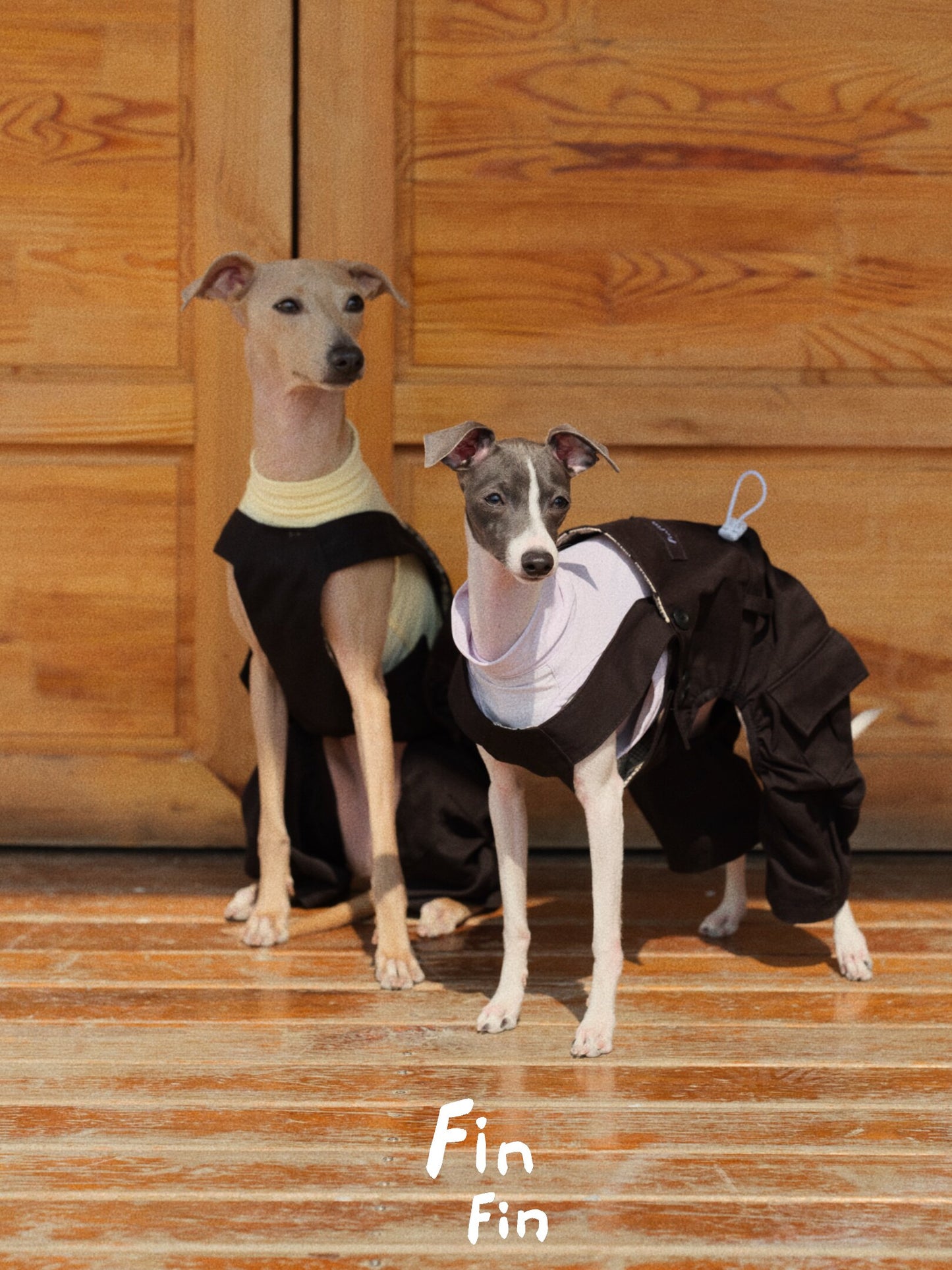 Adjustable Cotton Dog Overalls for Italian Greyhounds