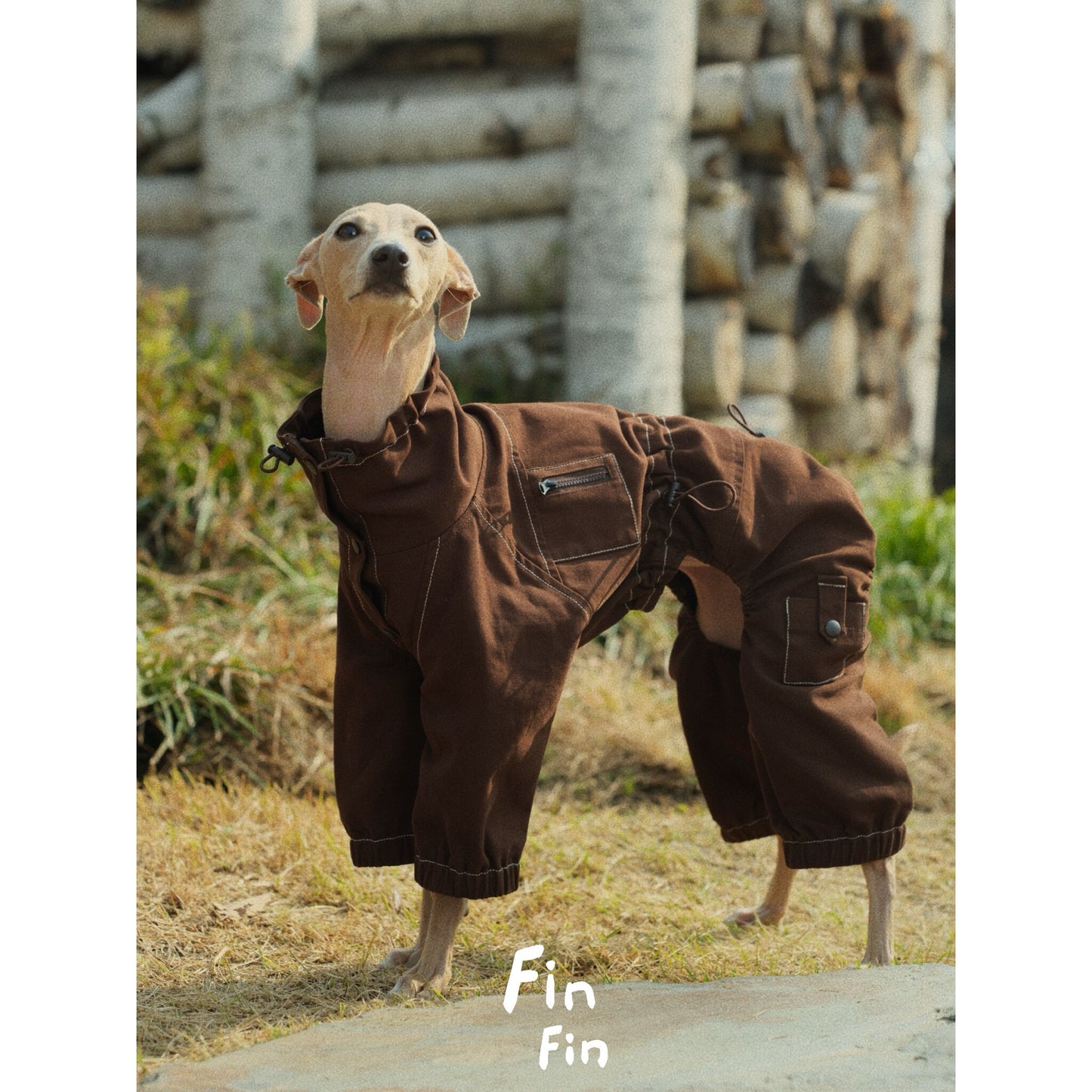Four-Leg Utility Dog Coat with Contrast Stitching