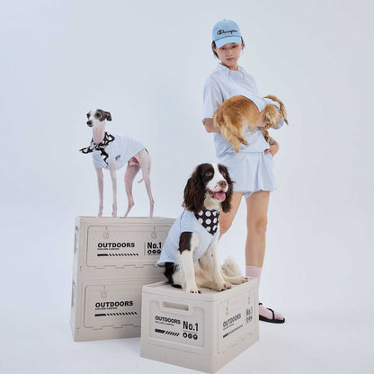 UPF 50+ Cooling Dog Vest Matching Set