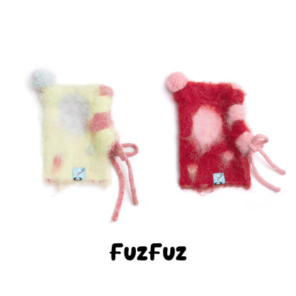 Alpaca Long Knit Pom Pom Dot Pet Hat