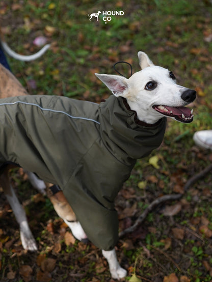 Fleece-Lined Four-Leg Dog Raincoat