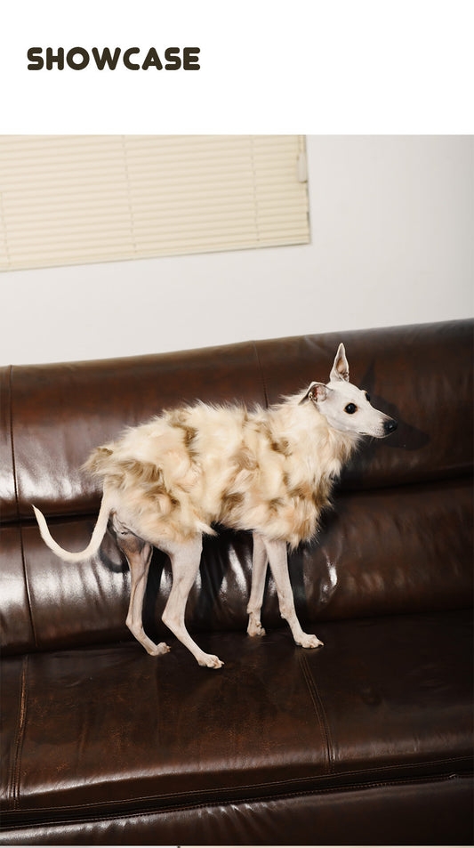 Faux Fur Drop Shoulder Dog Cape