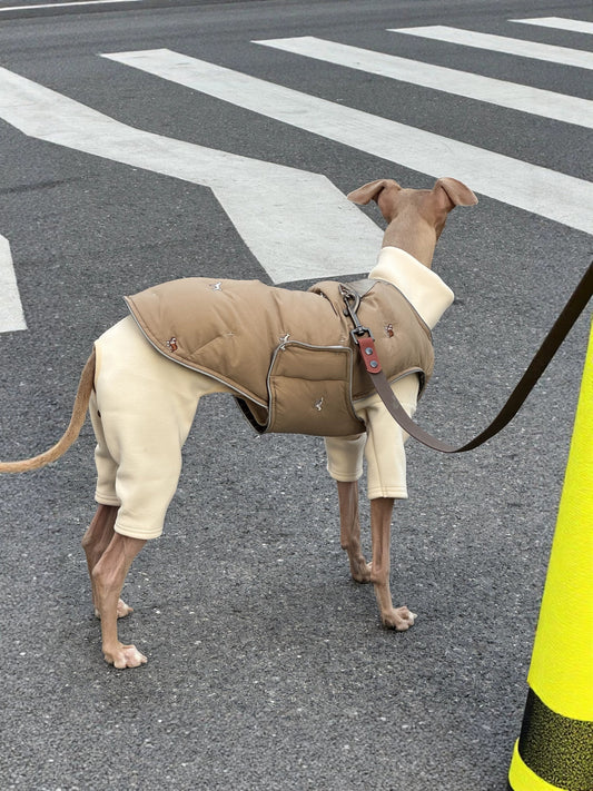 Dog Down Vest & Scarf, Sold Separately