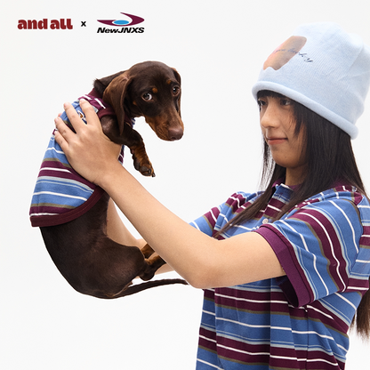Jiangnan x andallpet Striped Vest Matching Set