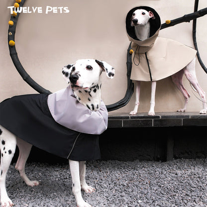 Waterproof Dog Raincoat with Flared Hood