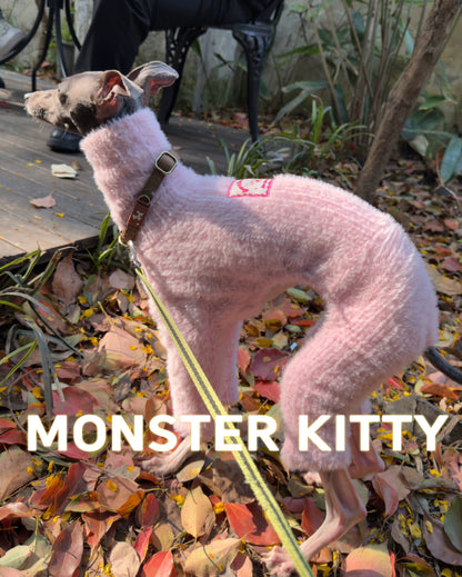 Pink Fleece Dog Sweaters Jumpsuit