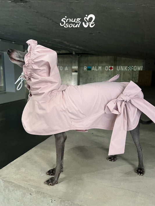Pink Bow Pet Raincoat