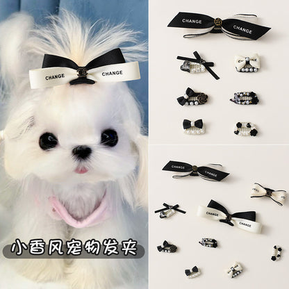 Pinzas para el Pelo para Mascotas Estilo Chanel