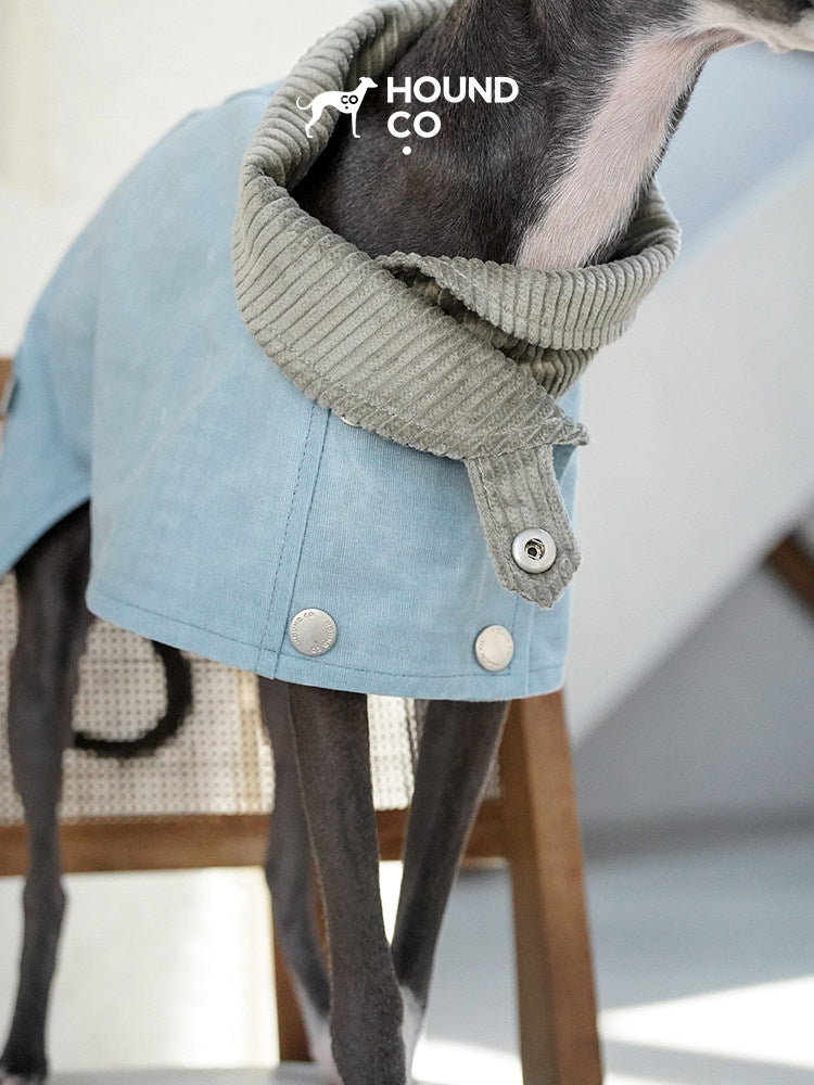 Waxed Cotton Dog Trench Coat Cape