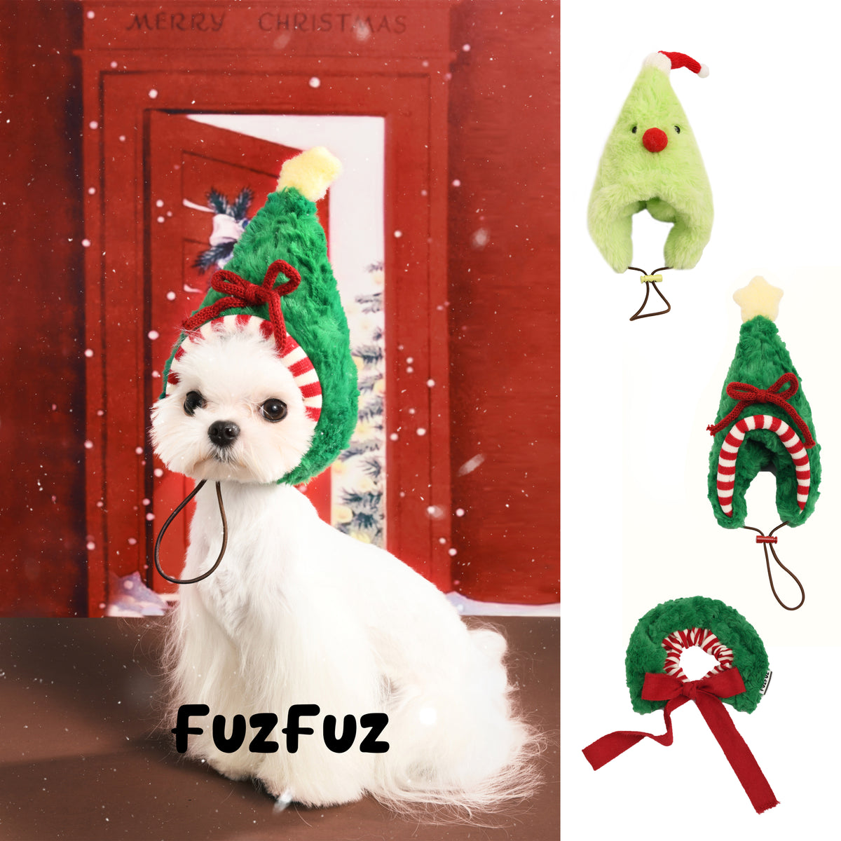 Christmas Limited Christmas Tree Plush Pet Hat