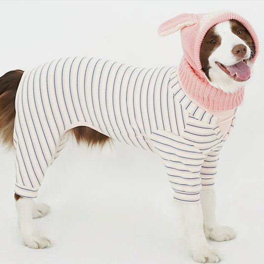 Warm Winter Dog Jumpsuit & Hat