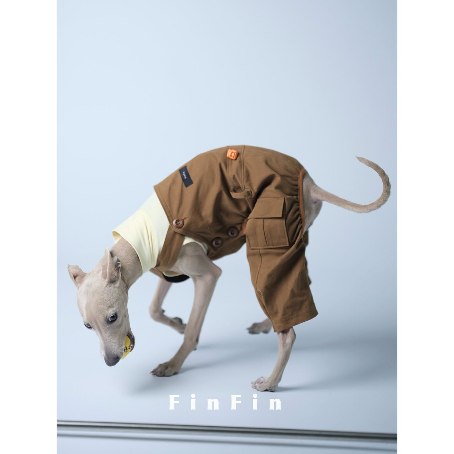 Adjustable Cotton Dog Overalls for Italian Greyhounds