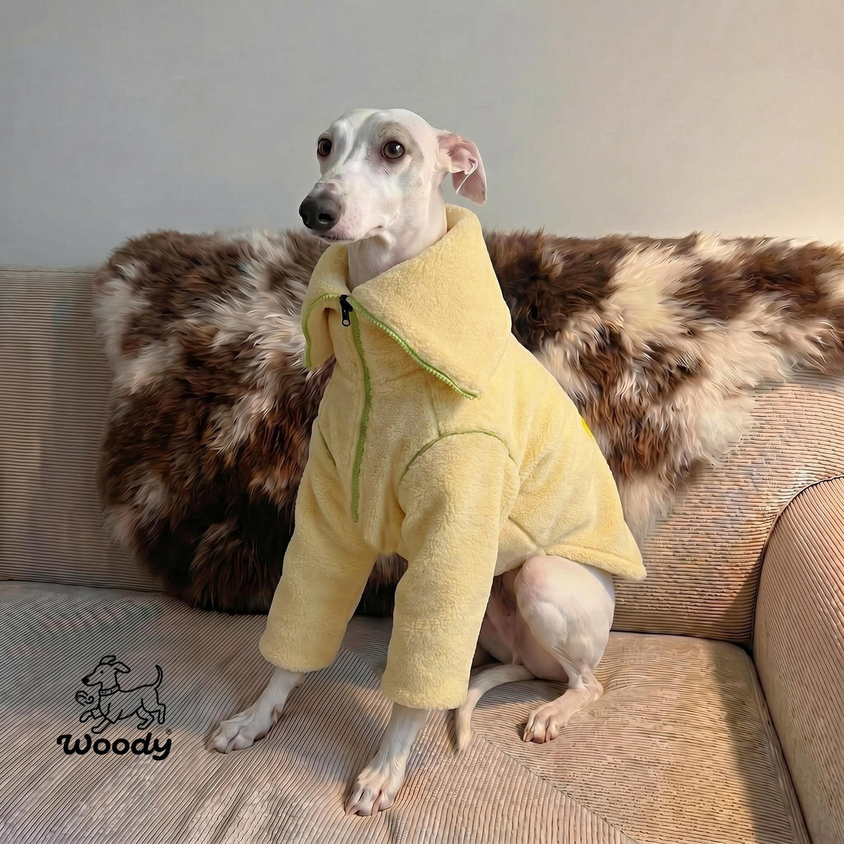 Reversible Sherpa Two-Leg Dog Coat