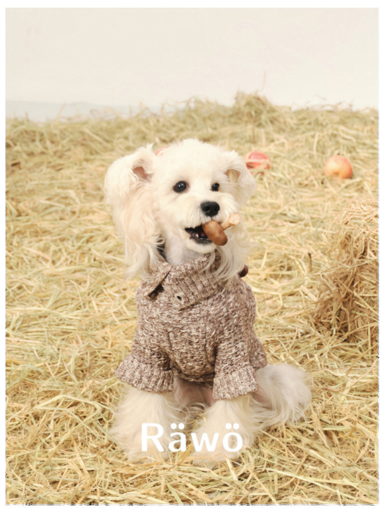 Ranch Story Handmade Mushroom Dog Sweaters Two-Leg Knit Top