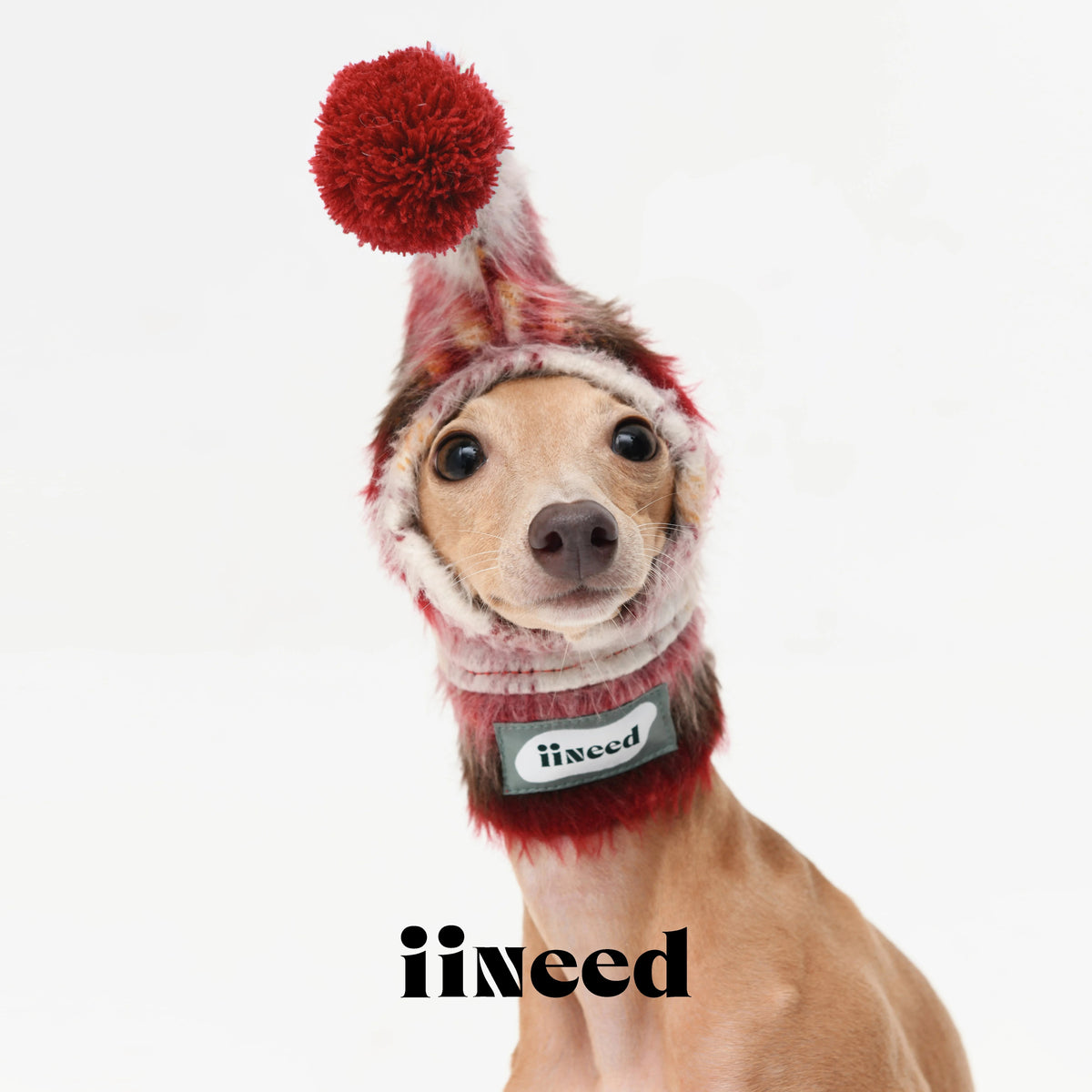Red Plaid Elf Pet Hat