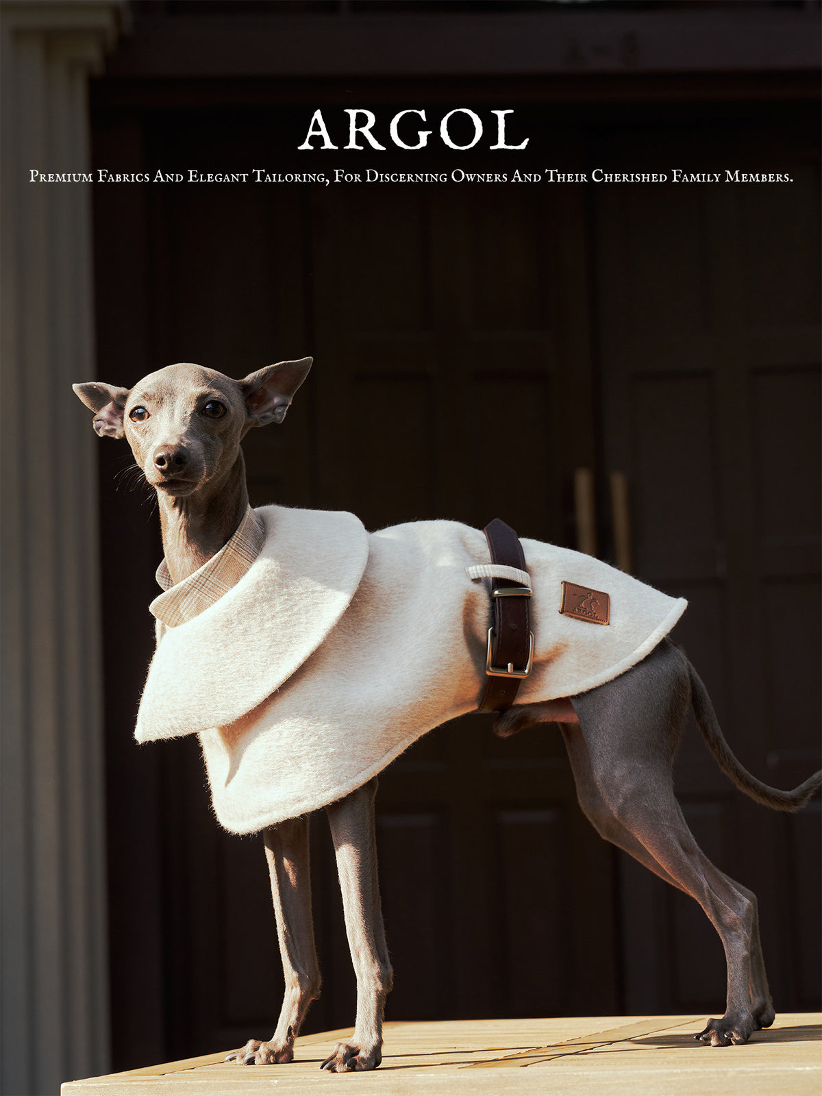 Pure Wool Sighthound Cape Coat
