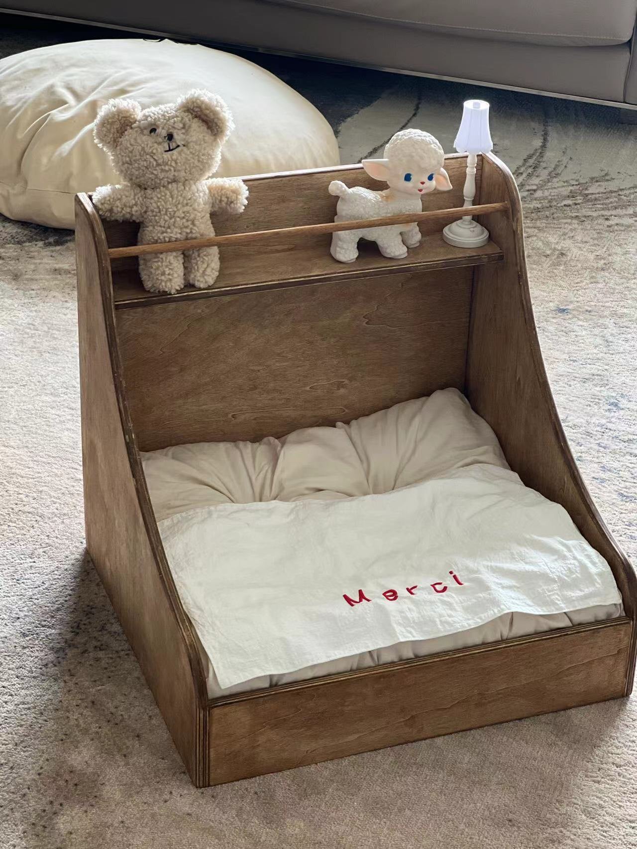 Danish Solid Wood Pet Bed