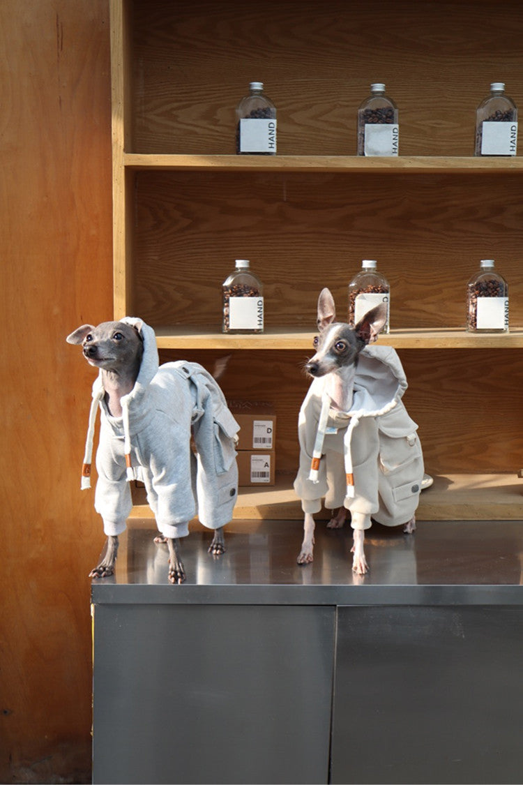 Detachable Dog Hoodie and Pants Set