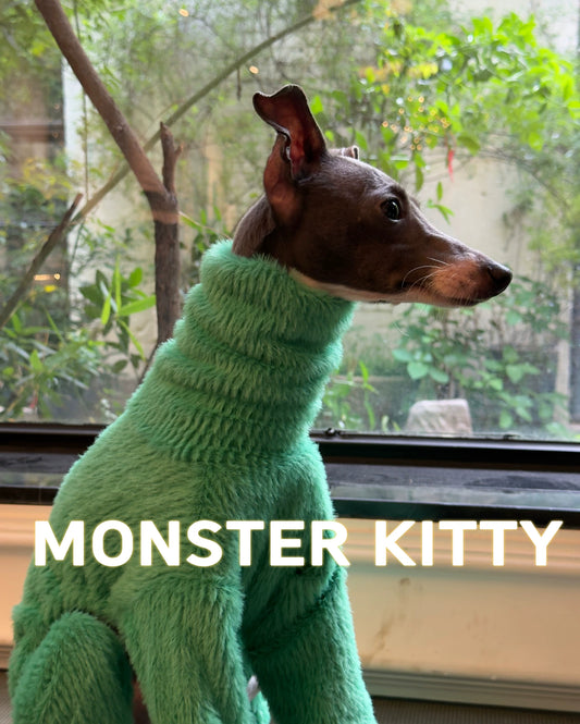Green Fleece Dog Sweaters Jumpsuit for Italian Greyhound Whippet
