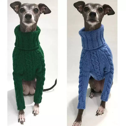 Solid Turtleneck Dog Sweater photo 2