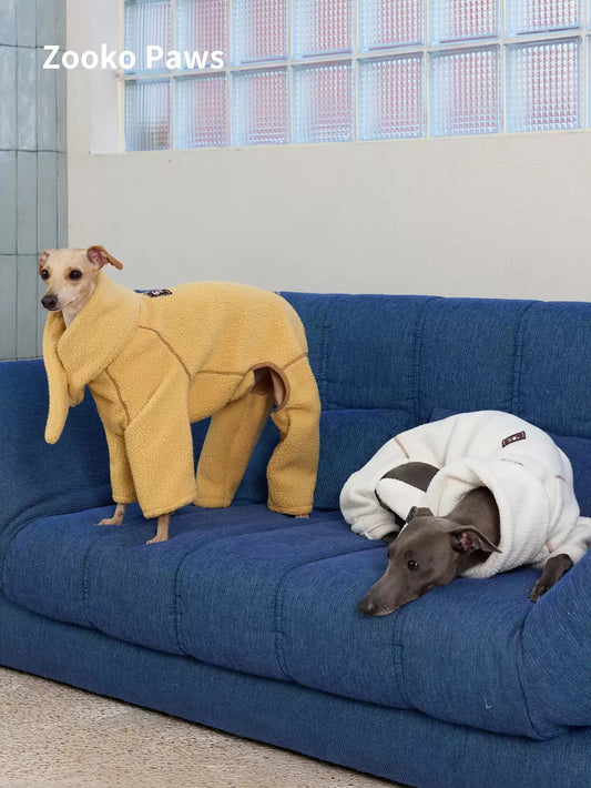 Fleece Four-Leg Dog Onesie with Detachable Snood photo 2