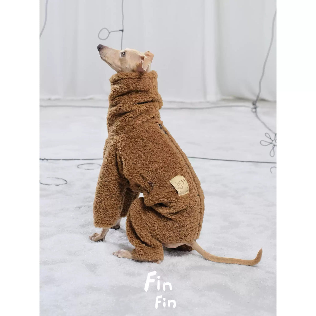 Fleece Four-Leg Dog Coat with Leash photo 2