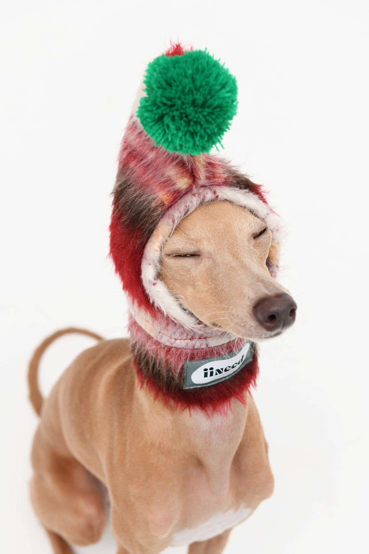 Red Plaid Elf Pet Hat