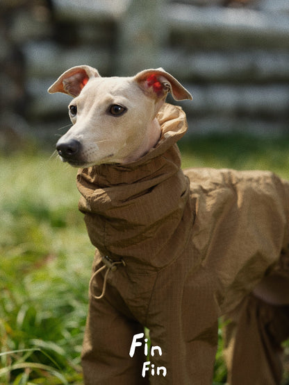 Reversible Four-Leg Water-Repellent Dog Raincoat