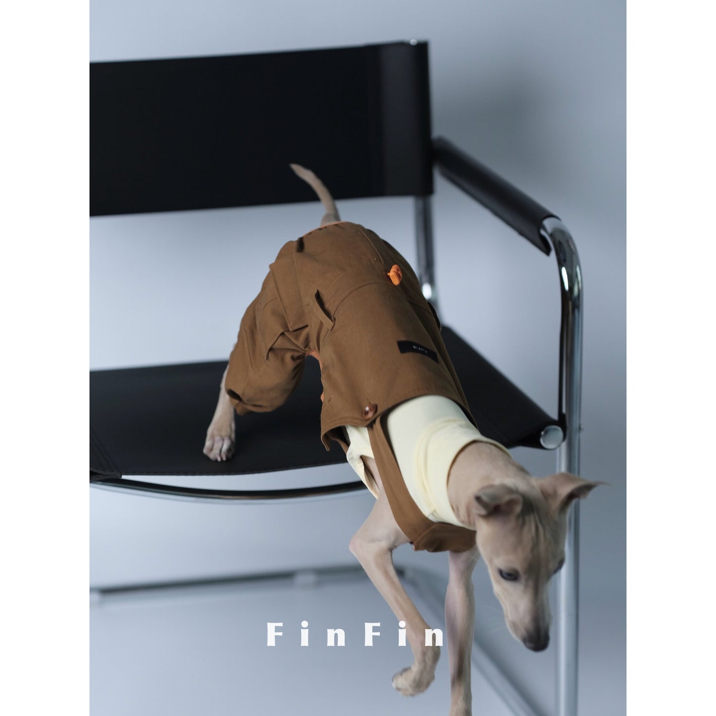 Adjustable Cotton Dog Overalls for Italian Greyhounds