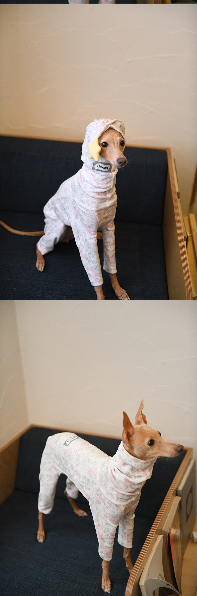 Dog Pajama Base Layer with Optional Hat