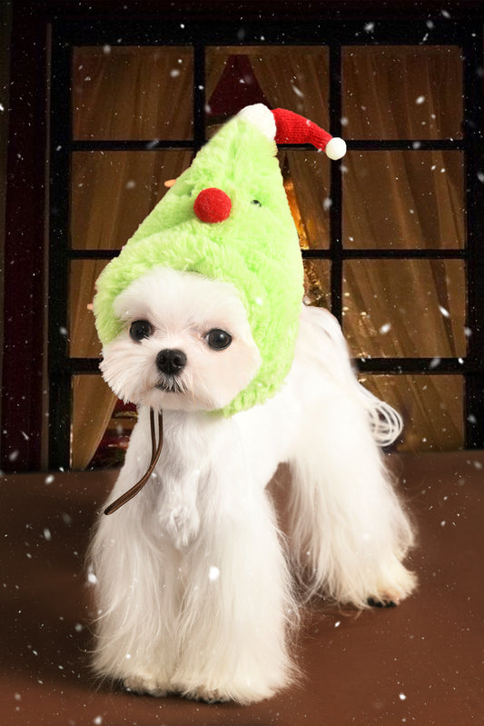 Christmas Limited Christmas Tree Plush Pet Hat