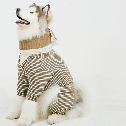 Warm Winter Dog Jumpsuit & Hat