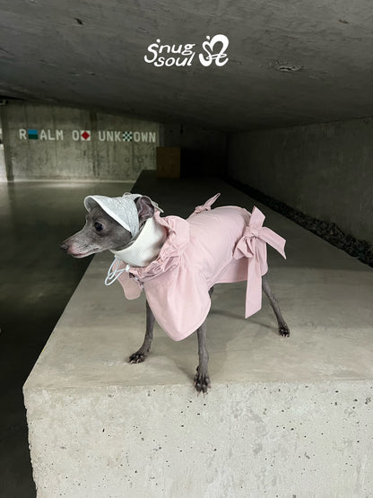 Pink Bow Pet Raincoat