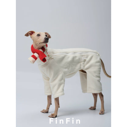 Reversible Fleece and Corduroy Dog Onesie