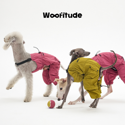 Woofitude Wrinkle Cargo Overalls for Sighthounds