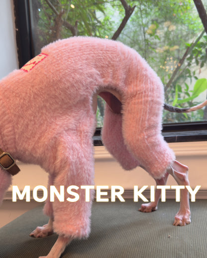 Pink Fleece Dog Sweaters Jumpsuit
