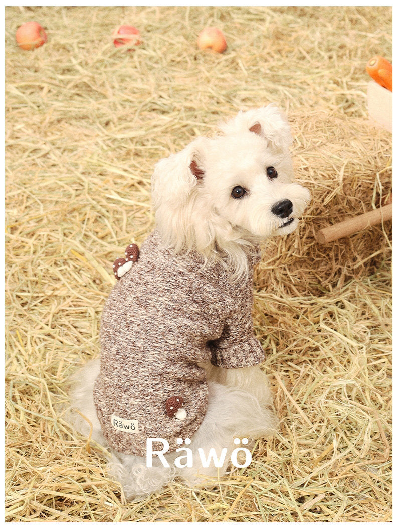 Ranch Story Handmade Mushroom Dog Sweaters Two-Leg Knit Top