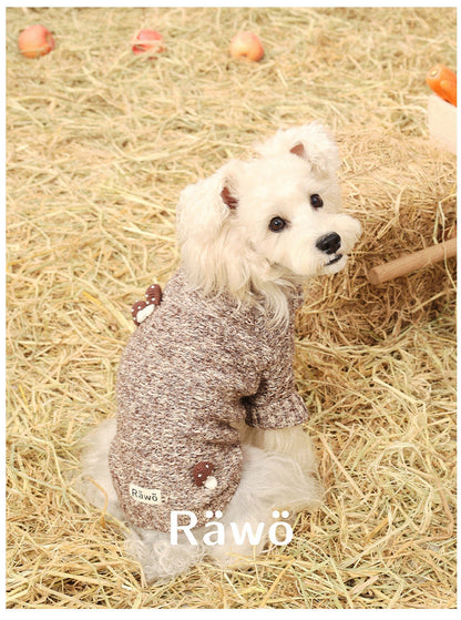 Ranch Story Handmade Mushroom Dog Sweaters Two-Leg Knit Top