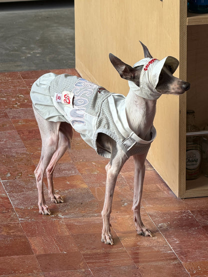 Jersey Dog Dress with Detachable Skirt